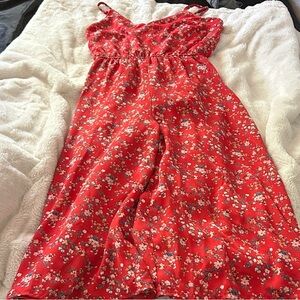 As U Wish Vibrant Red jumpsuit